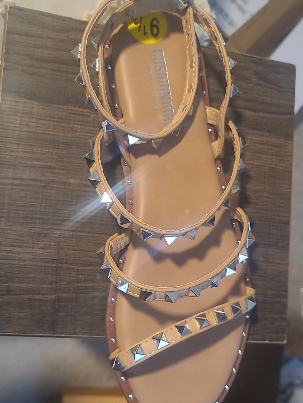 Marshalls Tan Studded Strappy Sandals